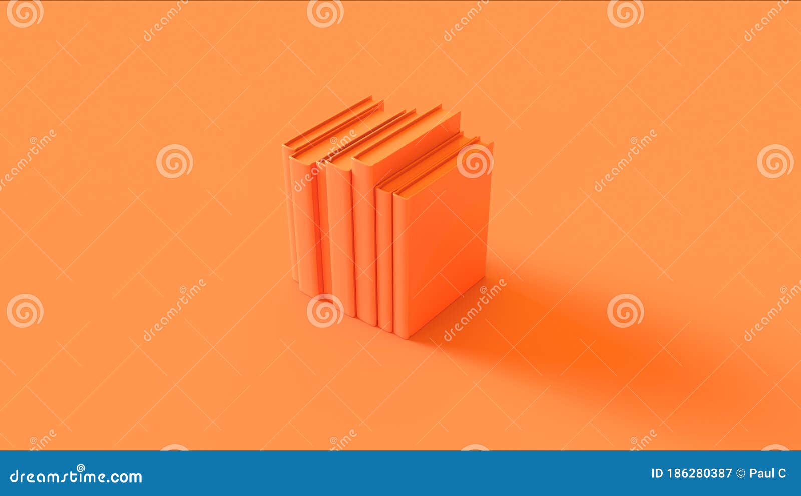 Orange Office Vertical Box Files Stock Illustration Illustration of