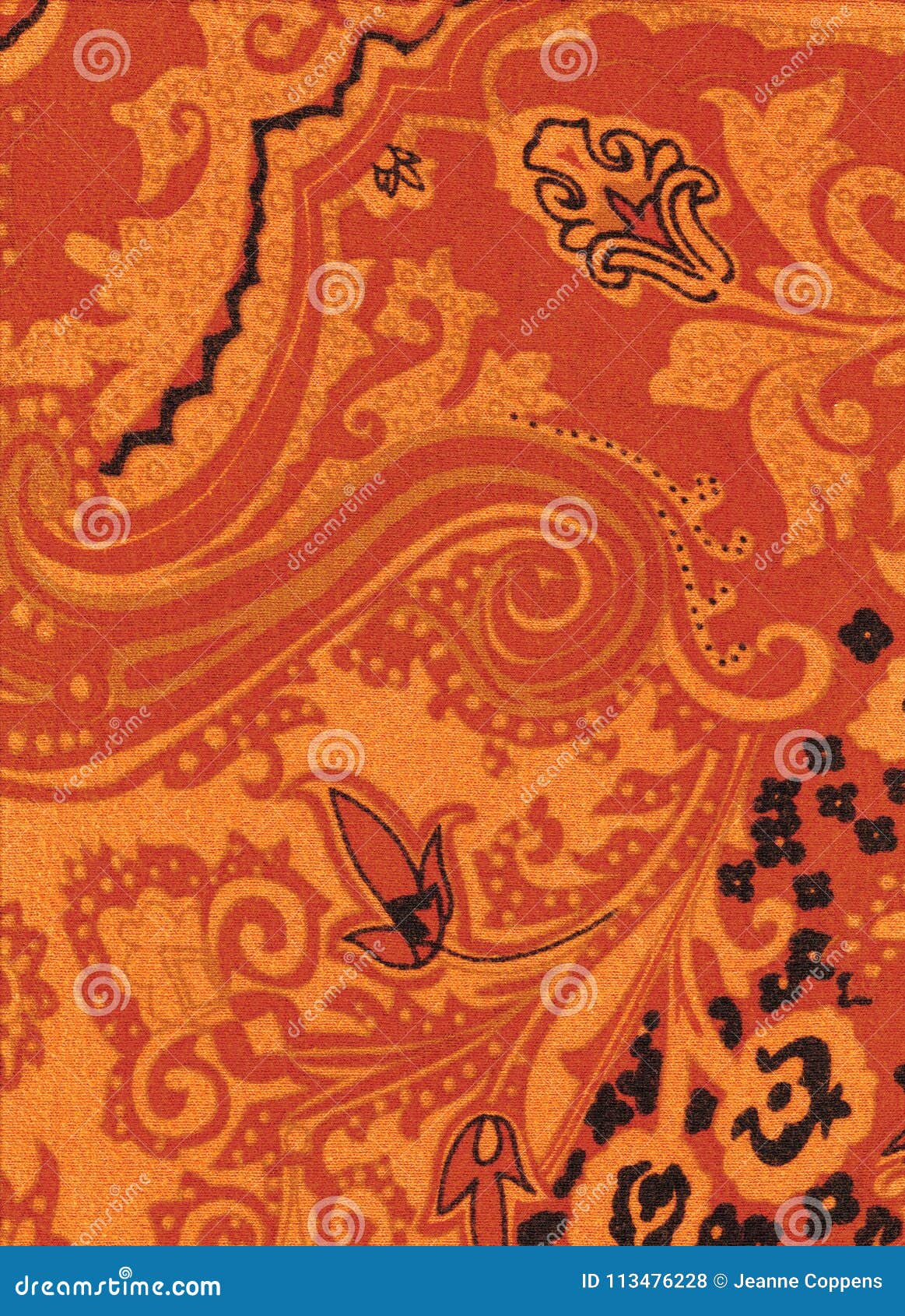 Orange pashmina texture. stock photo. Image of pashmina - 113476228