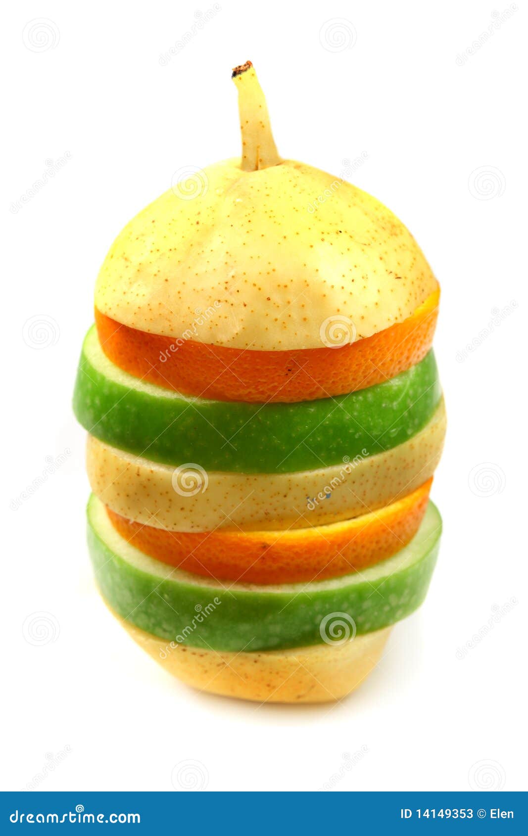 Orange, Pear and Apple in Pyramid Stock Image Image of tart, fruits