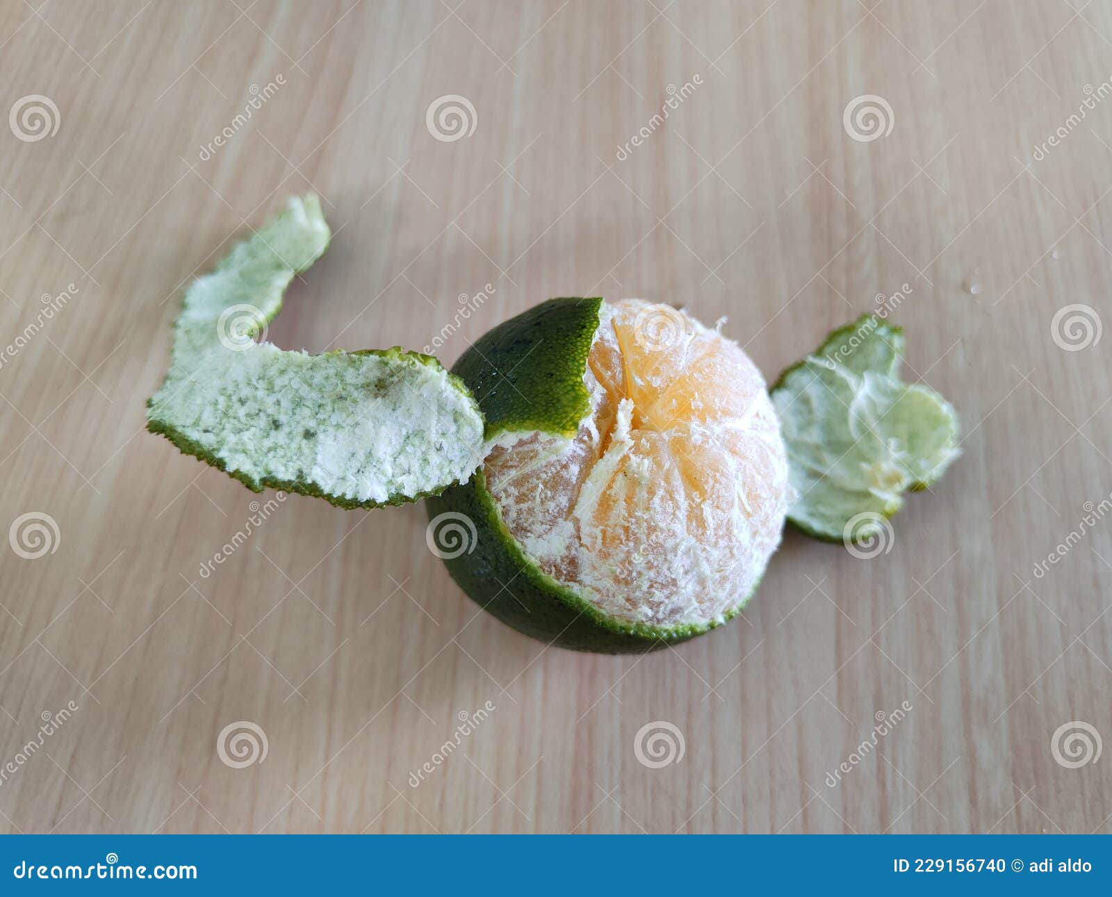 Orange Peel Green with Yellow Filling Stock Photo Image of peel, citrus 229156740