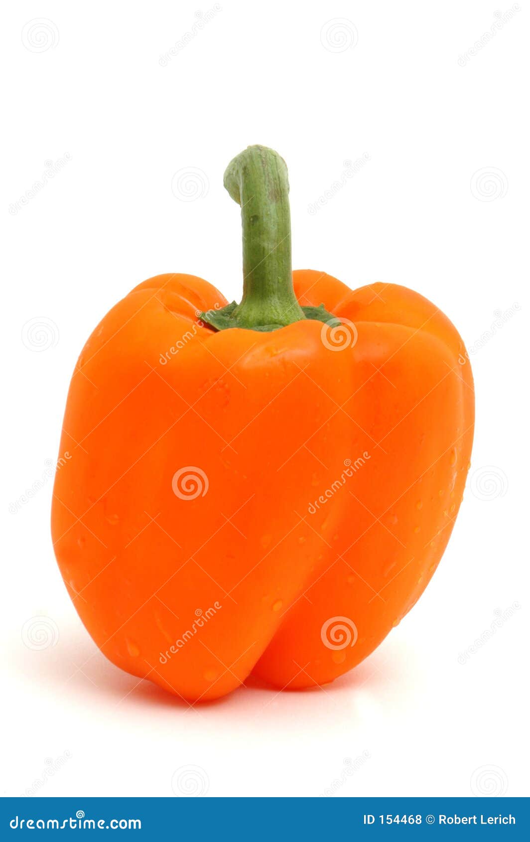 Orange pepper. One orange bell pepper 1