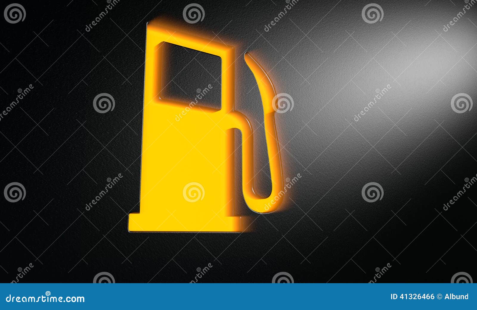 Orange Petrol Indicator Dash Light Stock Illustration Illustration of measure, fuel 41326466
