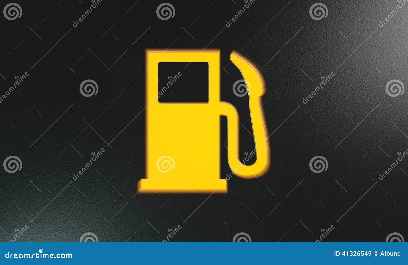 Orange Petrol Indicator Dash Light Stock Illustration Illustration of drive, illuminated 41326549