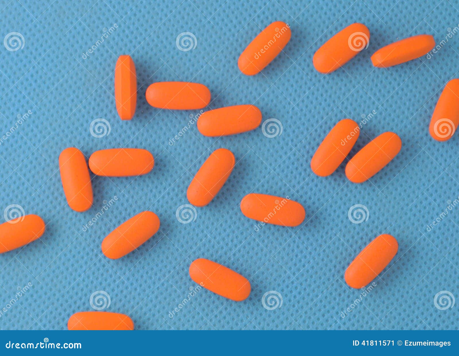 Orange Pills Medication stock image. Image of dose, painkiller 41811571