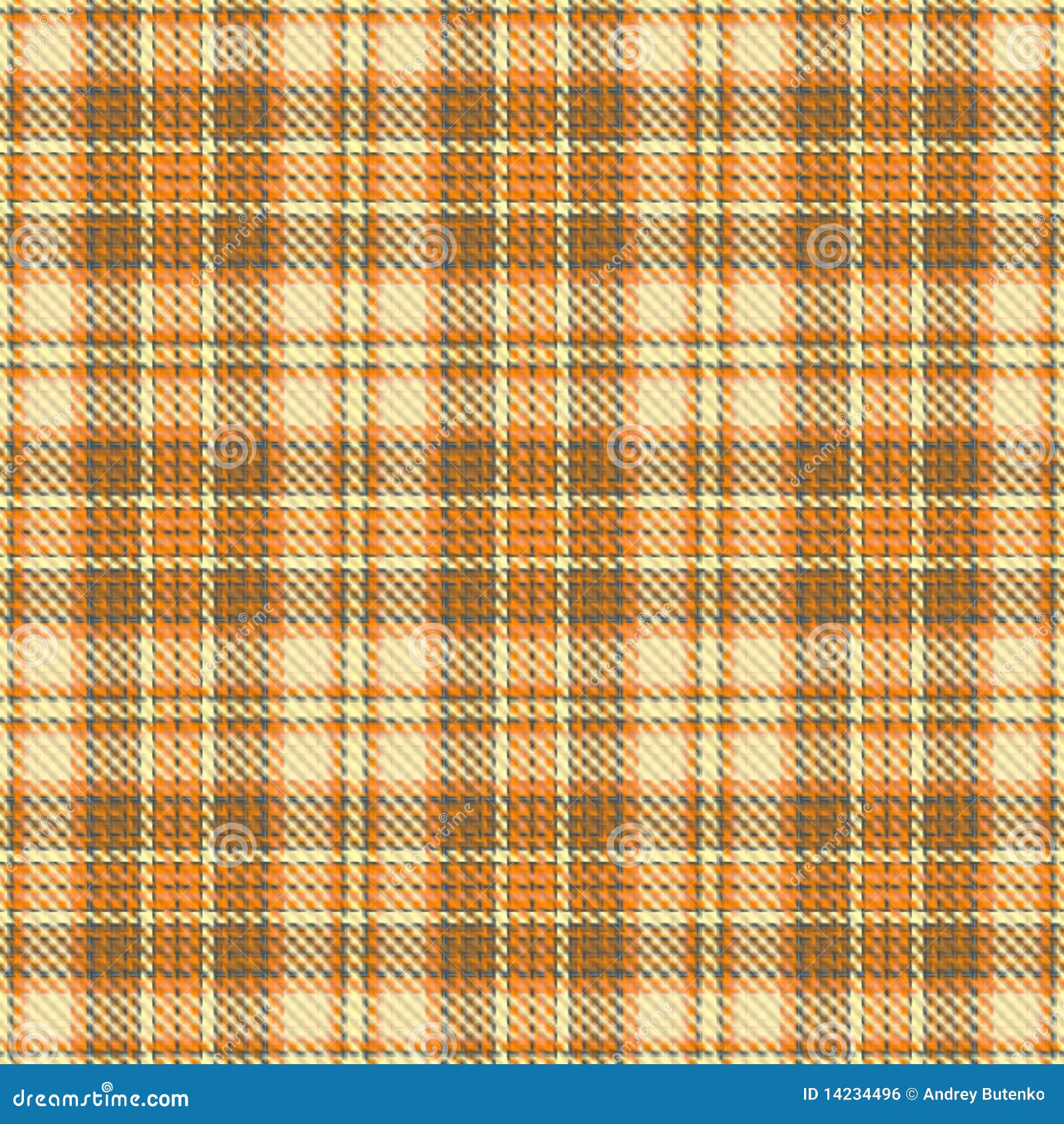 Orange plaid stock illustration. Illustration of styled 14234496