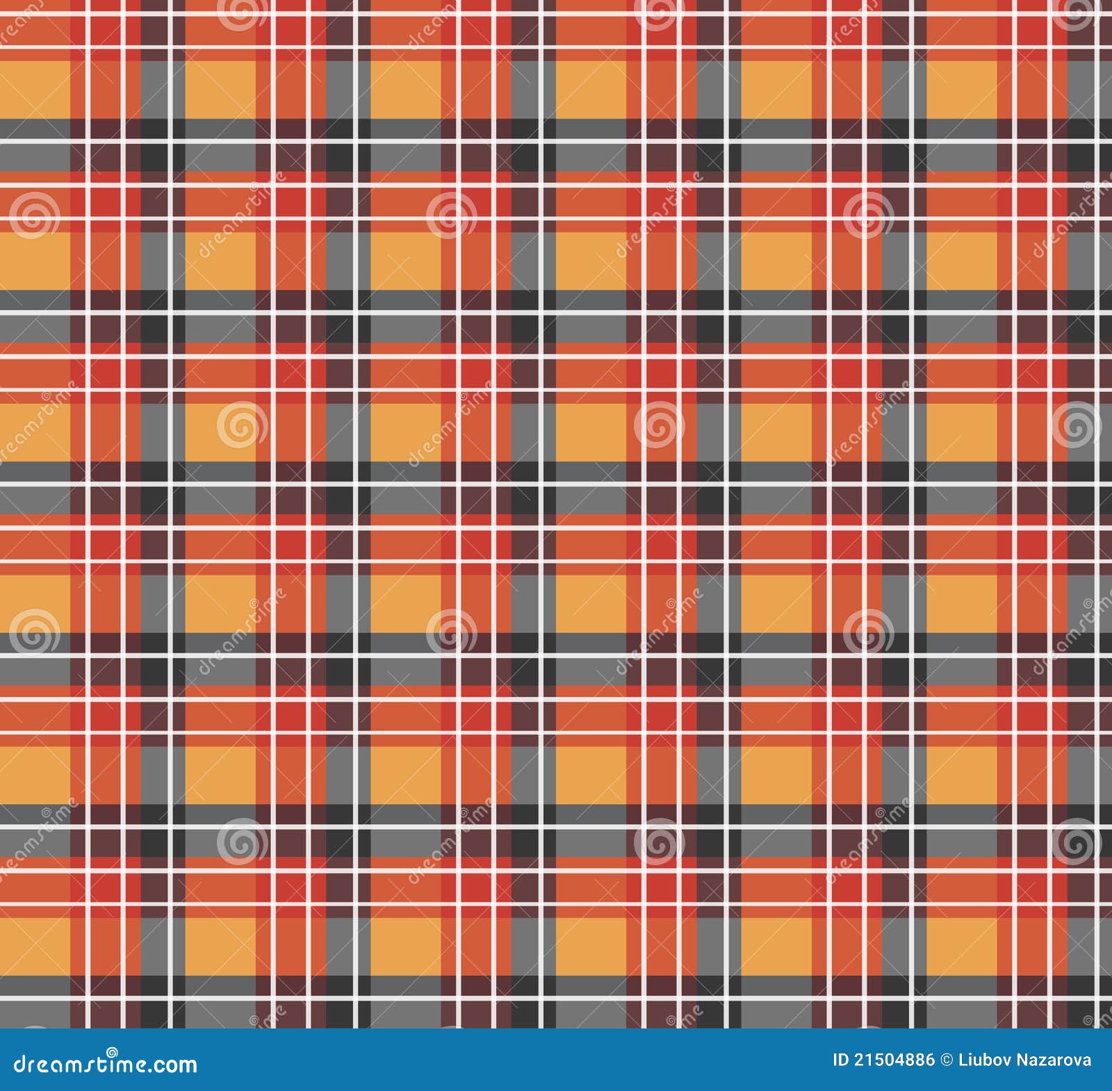 Orange plaid fabric stock vector. Illustration of line 21504886
