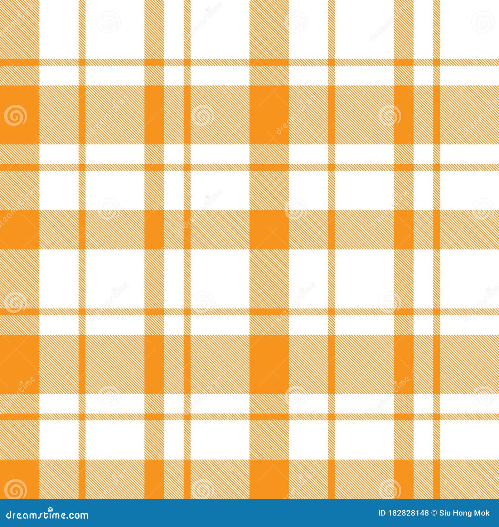 Orange Plaid Tartan Checkered Seamless Pattern Stock Vector ...