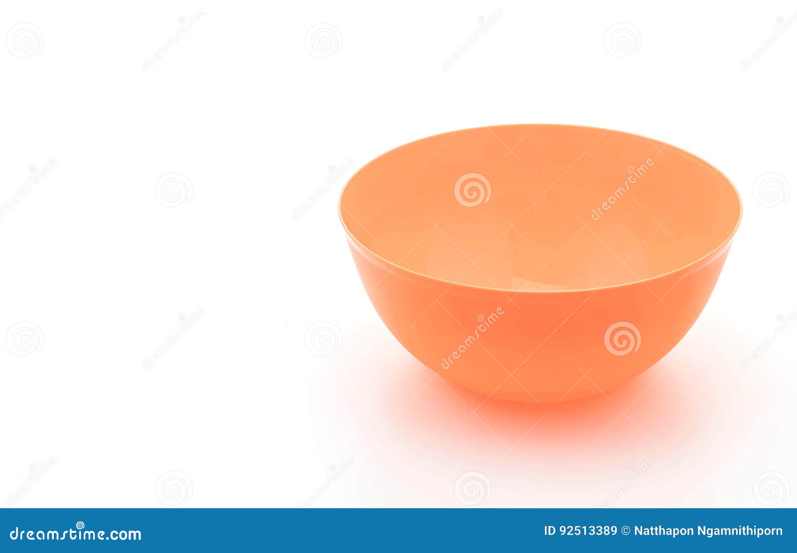 Orange plastic bowl stock image. Image of bowl, plastic 92513389