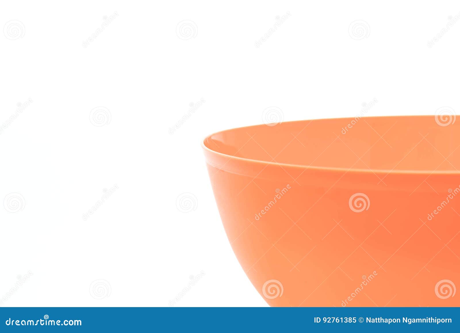 Orange plastic bowl stock image. Image of bucket, bowl 92761385
