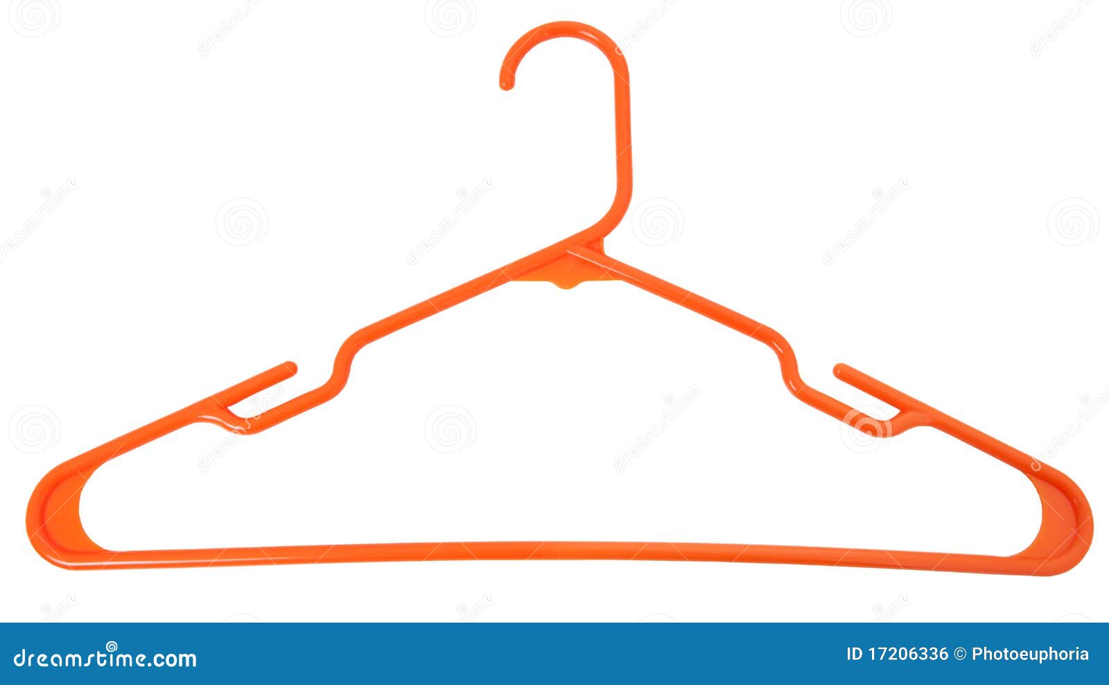 Orange Plastic Hanger stock photo. Image of isolated 17206336