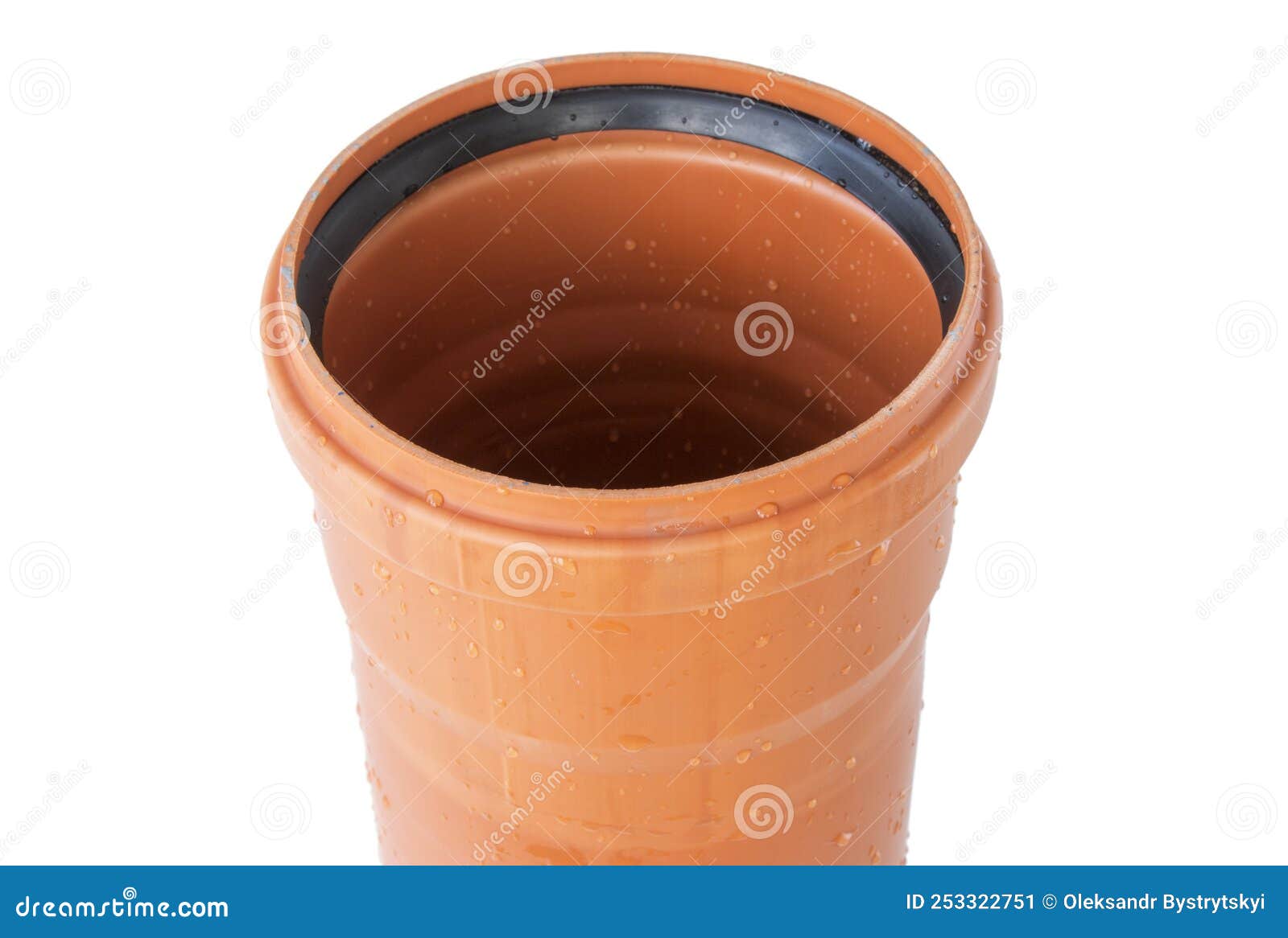 Orange Plumbing Plastic Pipe Stock Image Image of stack, service 253322751