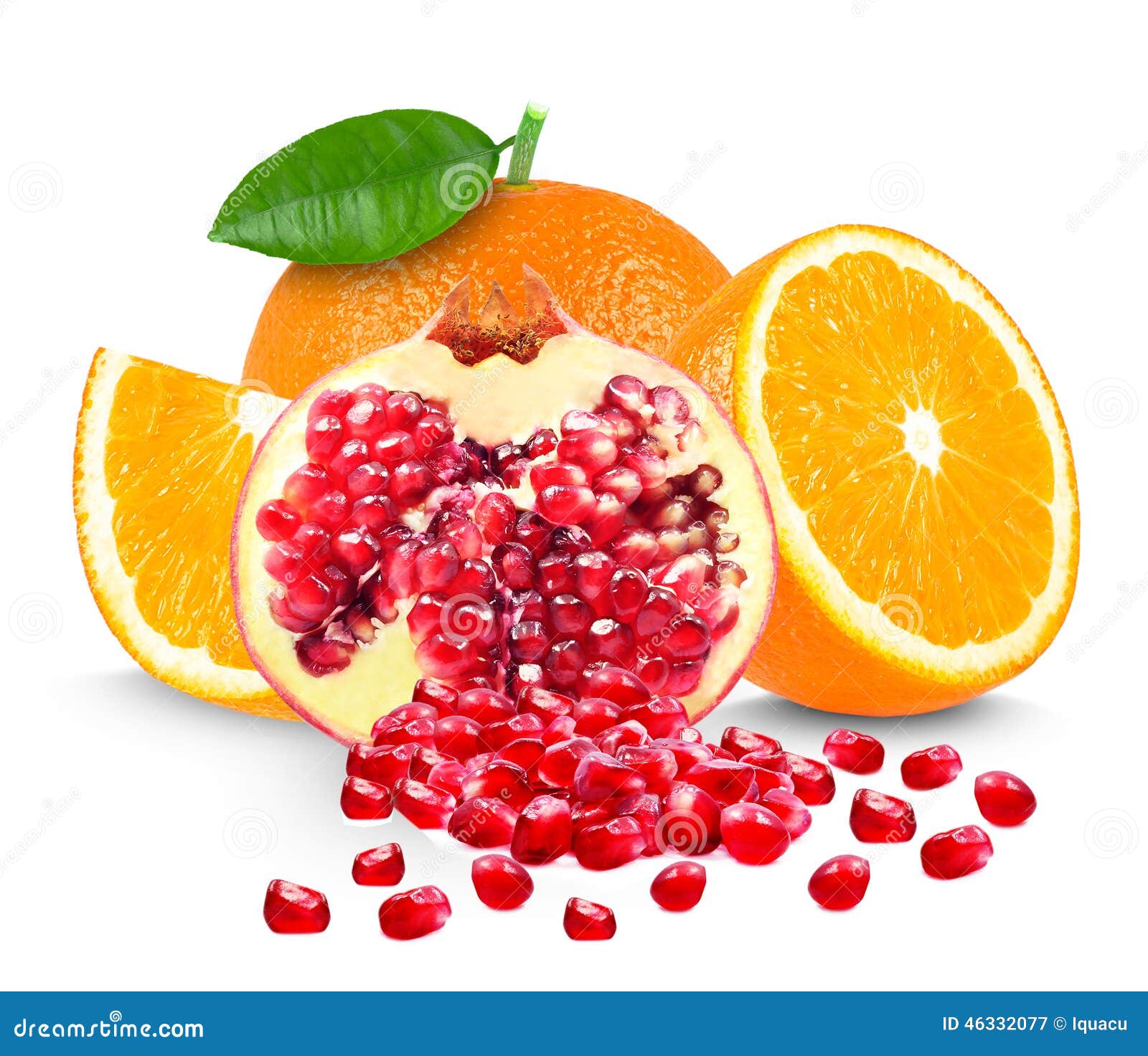 Orange and pomegranate stock image. Image of natural 46332077