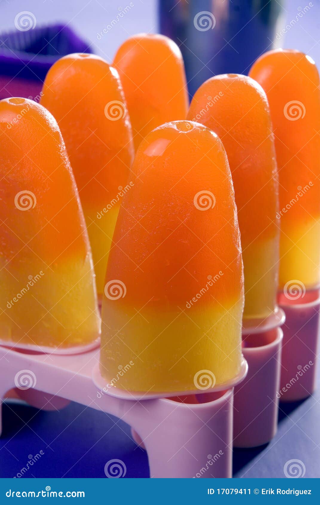 Orange Popsicles stock image. Image of snack, refreshment 17079411