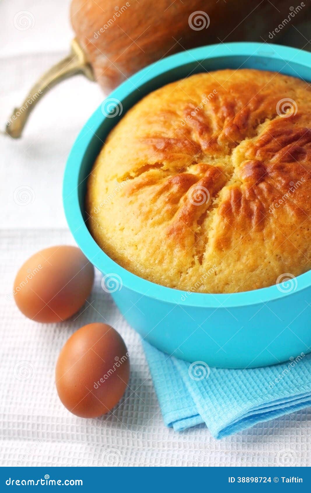 Orange and pumpkin pie in silicone bakeware