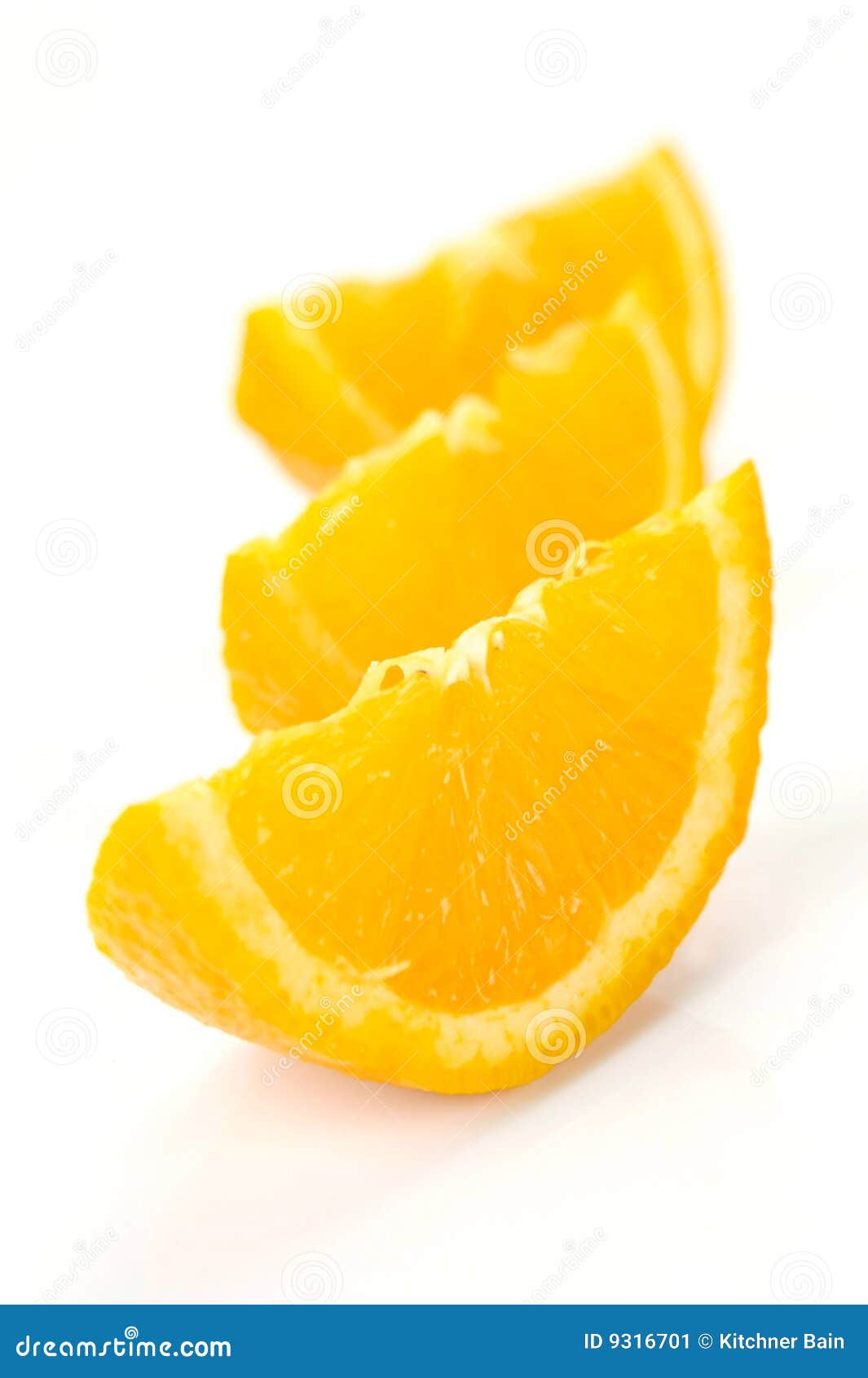 Orange Quarters stock image. Image of white, healthy, cutout 9316701