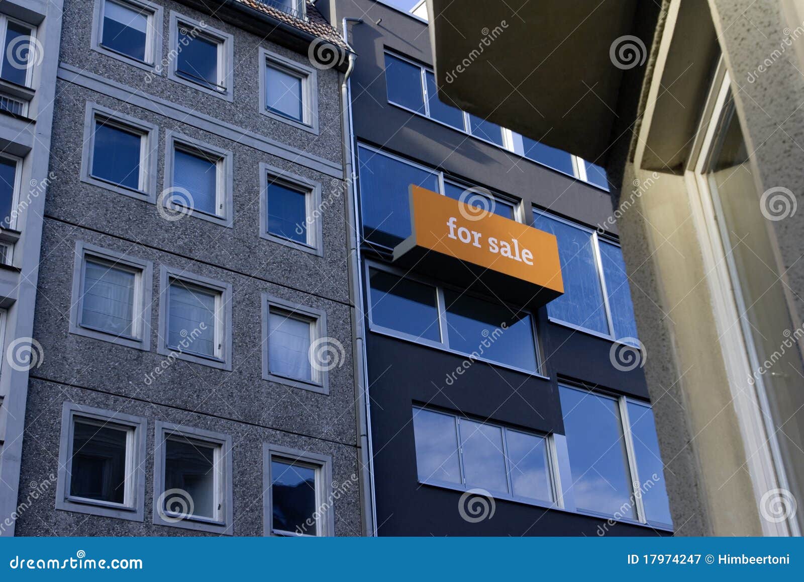 Orange real estate sign stock image. Image of commercial 17974247