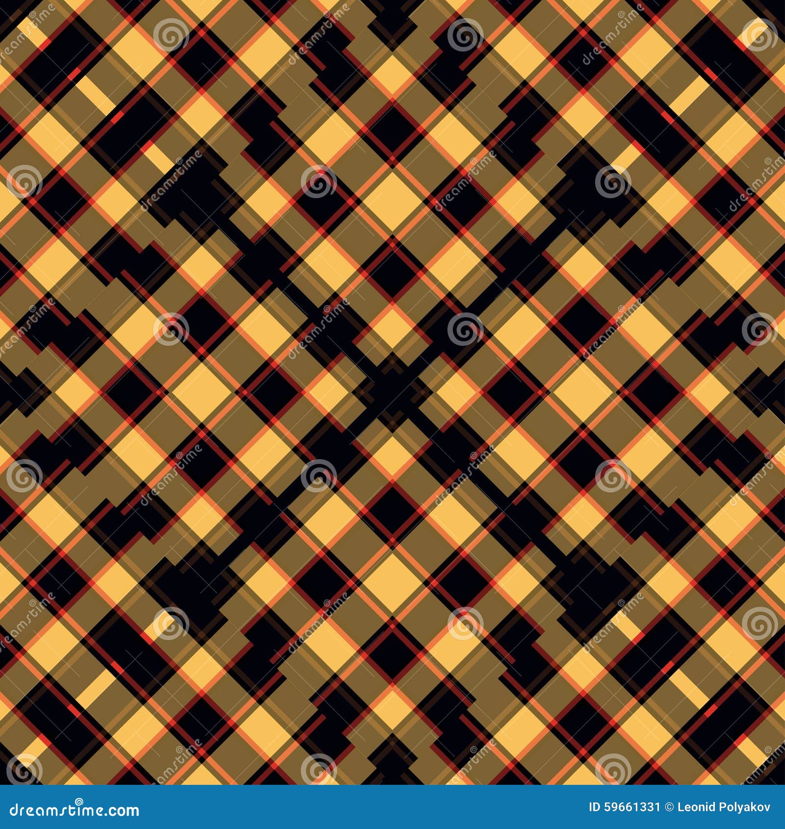 Orange Red and Black Lines Beautiful Geometric Background Vector