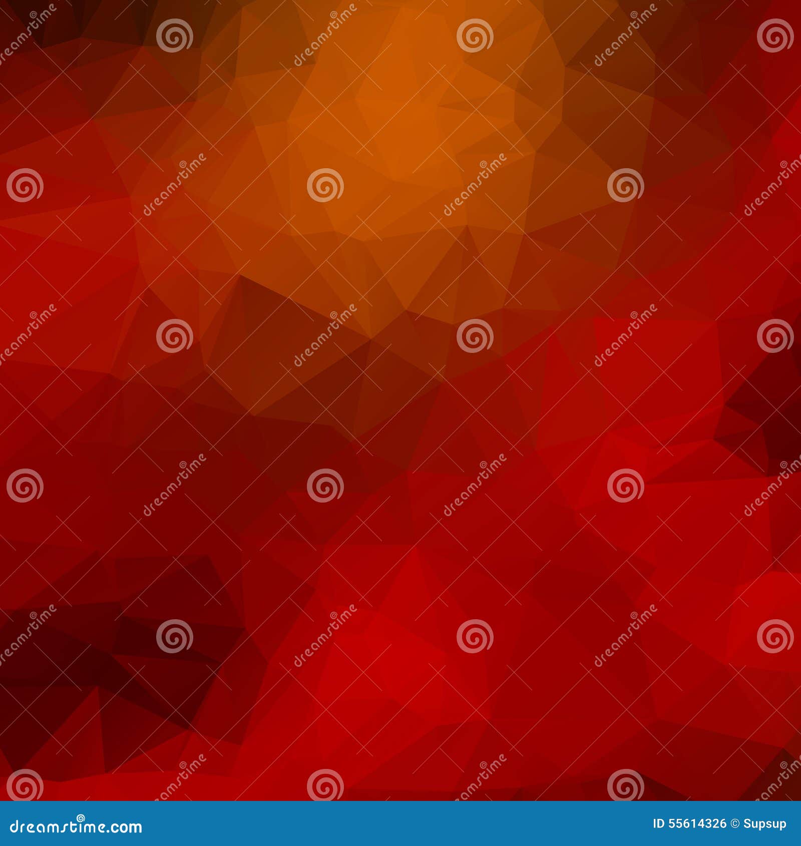 Orange, Red, Black Low Poly Background Stock Vector Illustration of