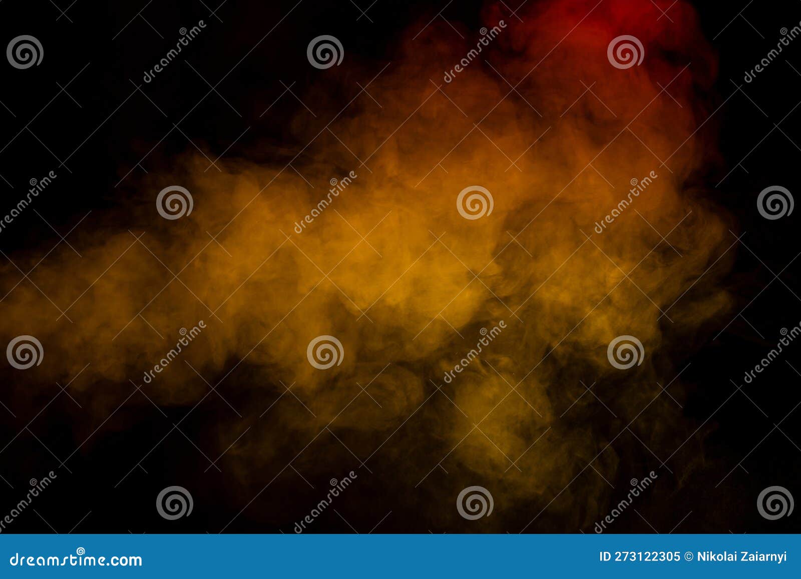 Orange and Red Steam on a Black Background Stock Image Image of