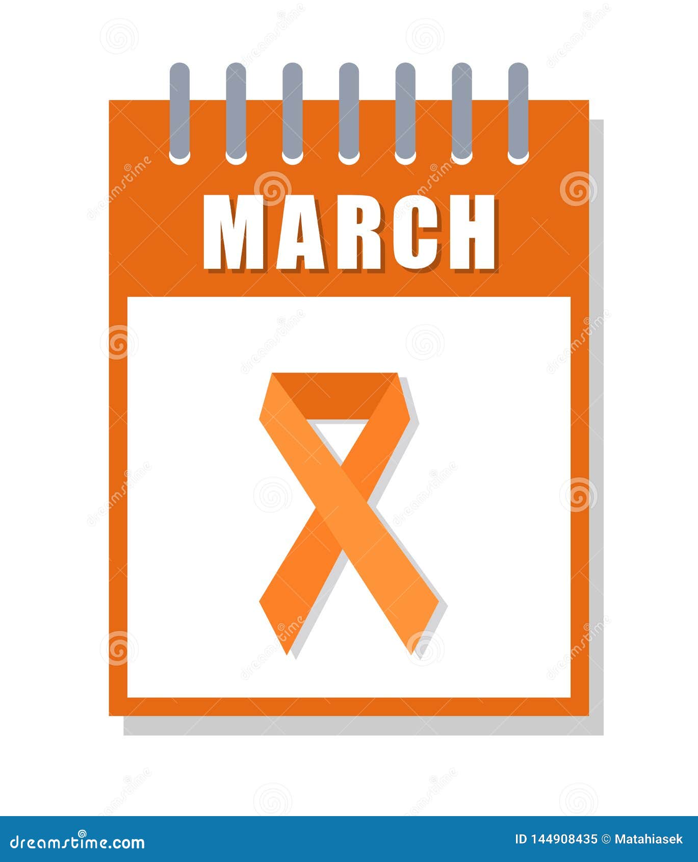 Black awareness ribbon sign orange icon on Vector Image