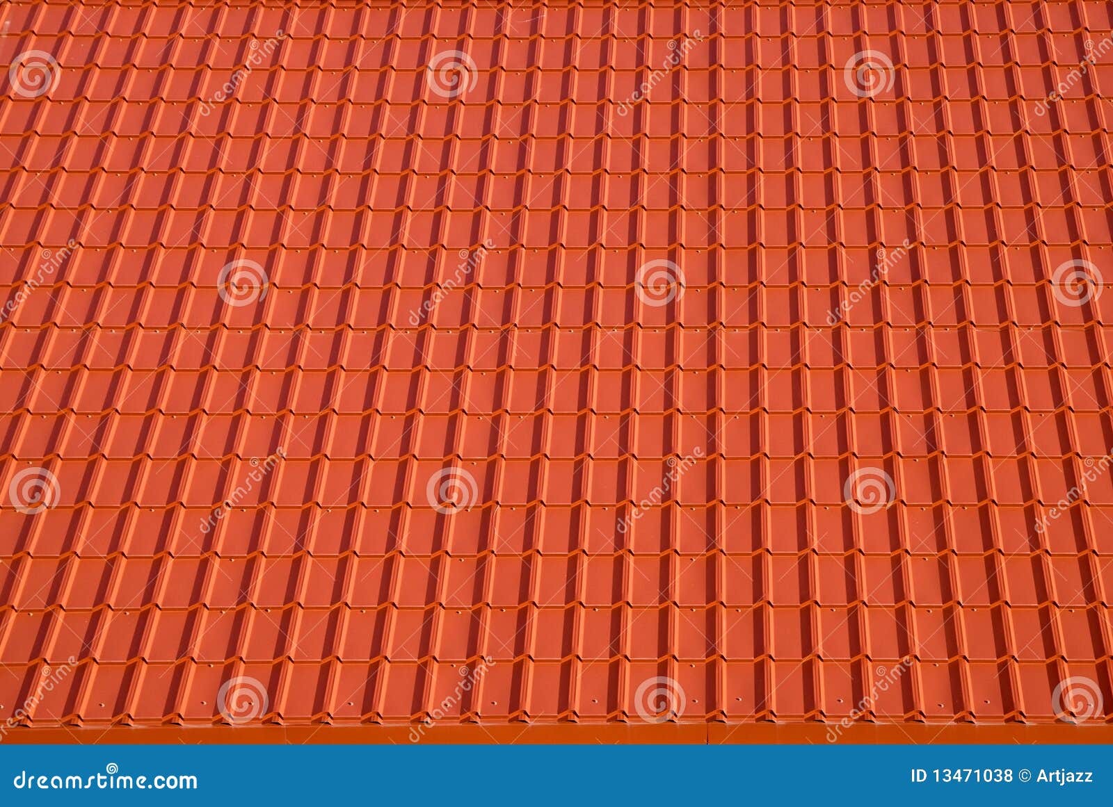 Orange roof tile stock photo. Image of metal, light, property - 13471038