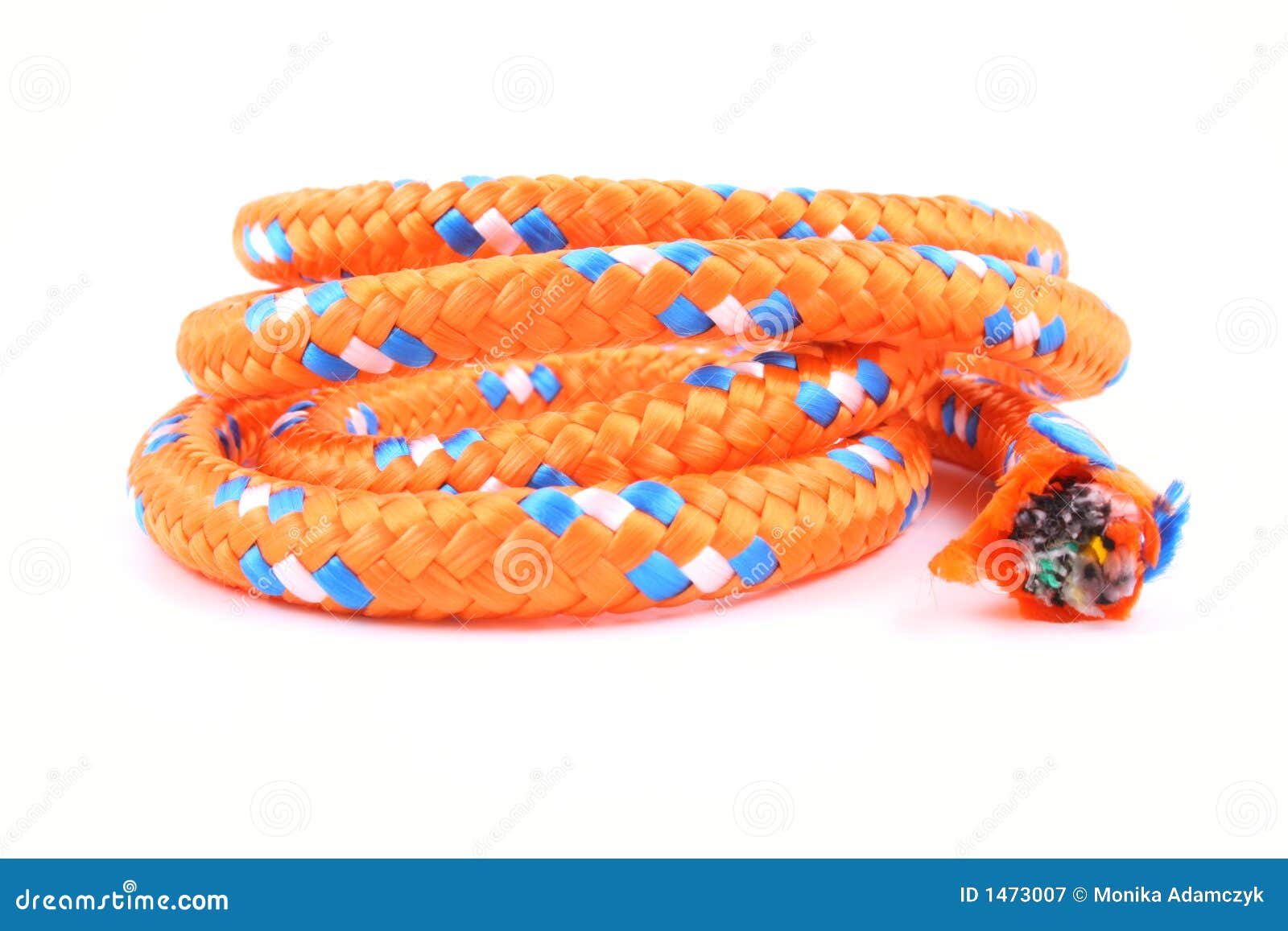 Orange rope stock image. Image of hang, isolated, orange 1473007