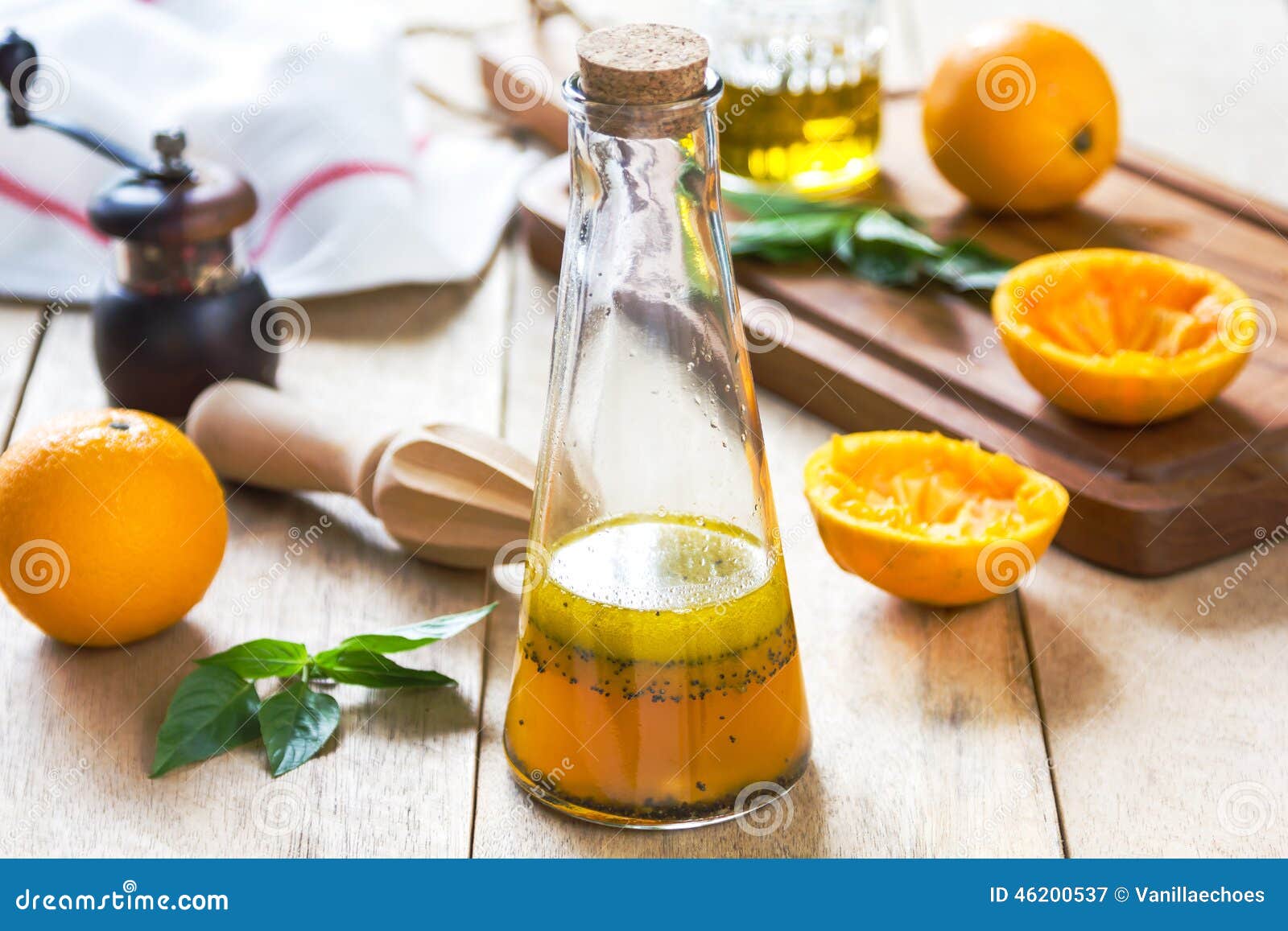 Orange Salad Dressing with Poppy Seed Stock Image Image of honey