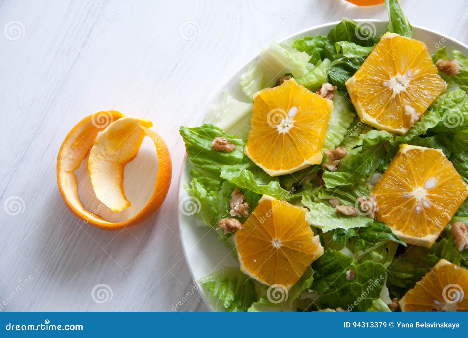 Orange Salat stockbild. Bild von gewürzt, nahrung, orange - 94313379