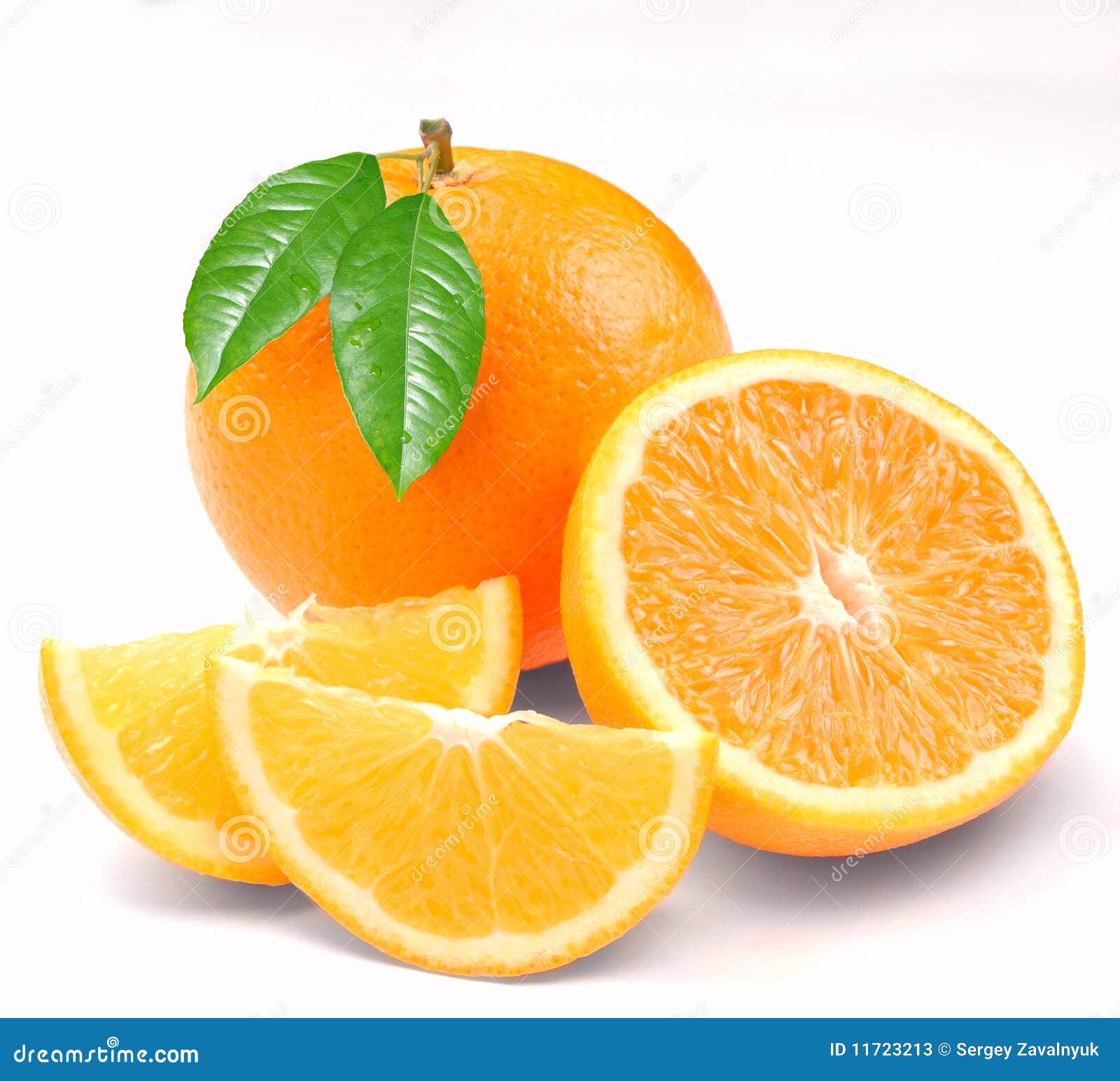 Orange with segments stock image. Image of vegetarian 11723213