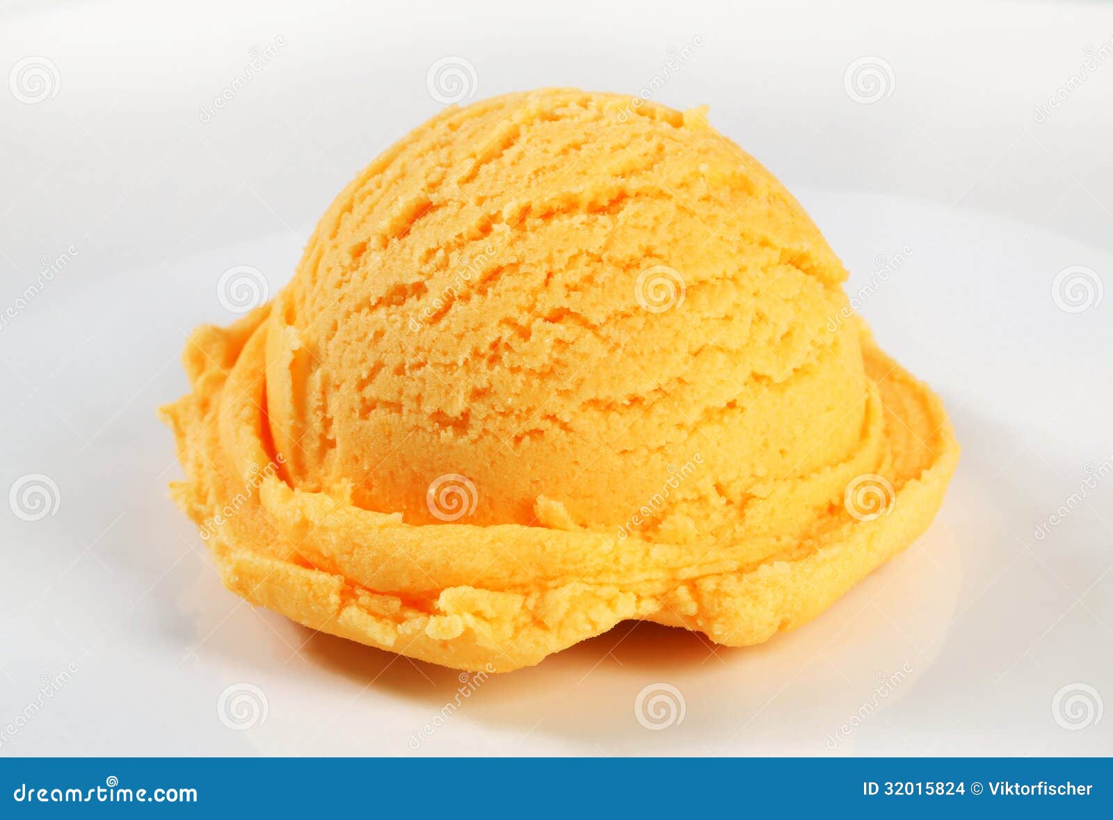 Orange sherbet stock photo. Image of scoop, sorbet, white 32015824