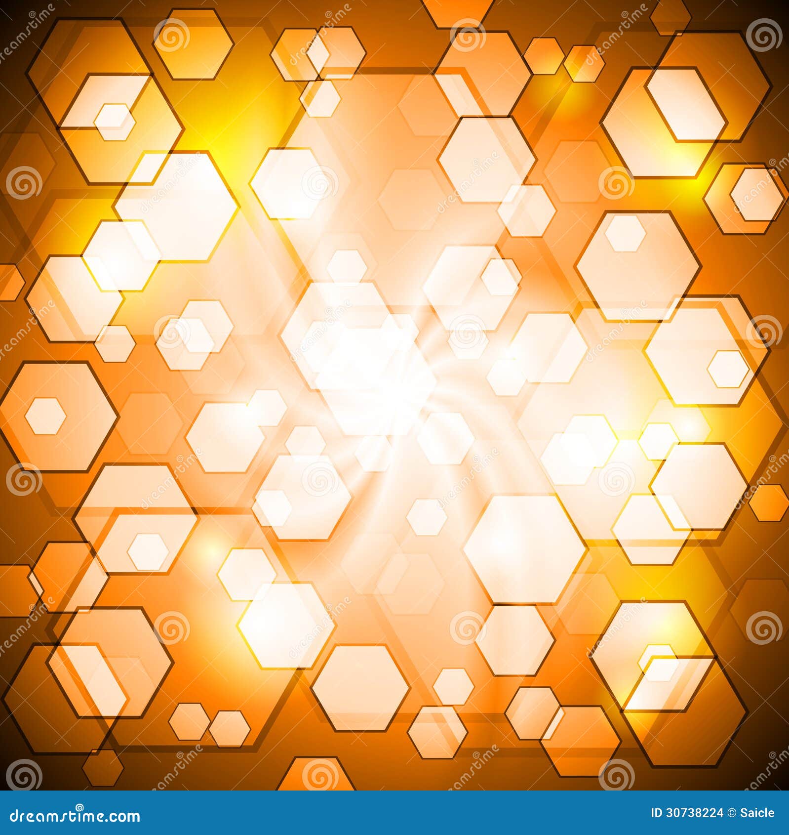 Orange Shiny Vector Background Stock Vector Illustration of