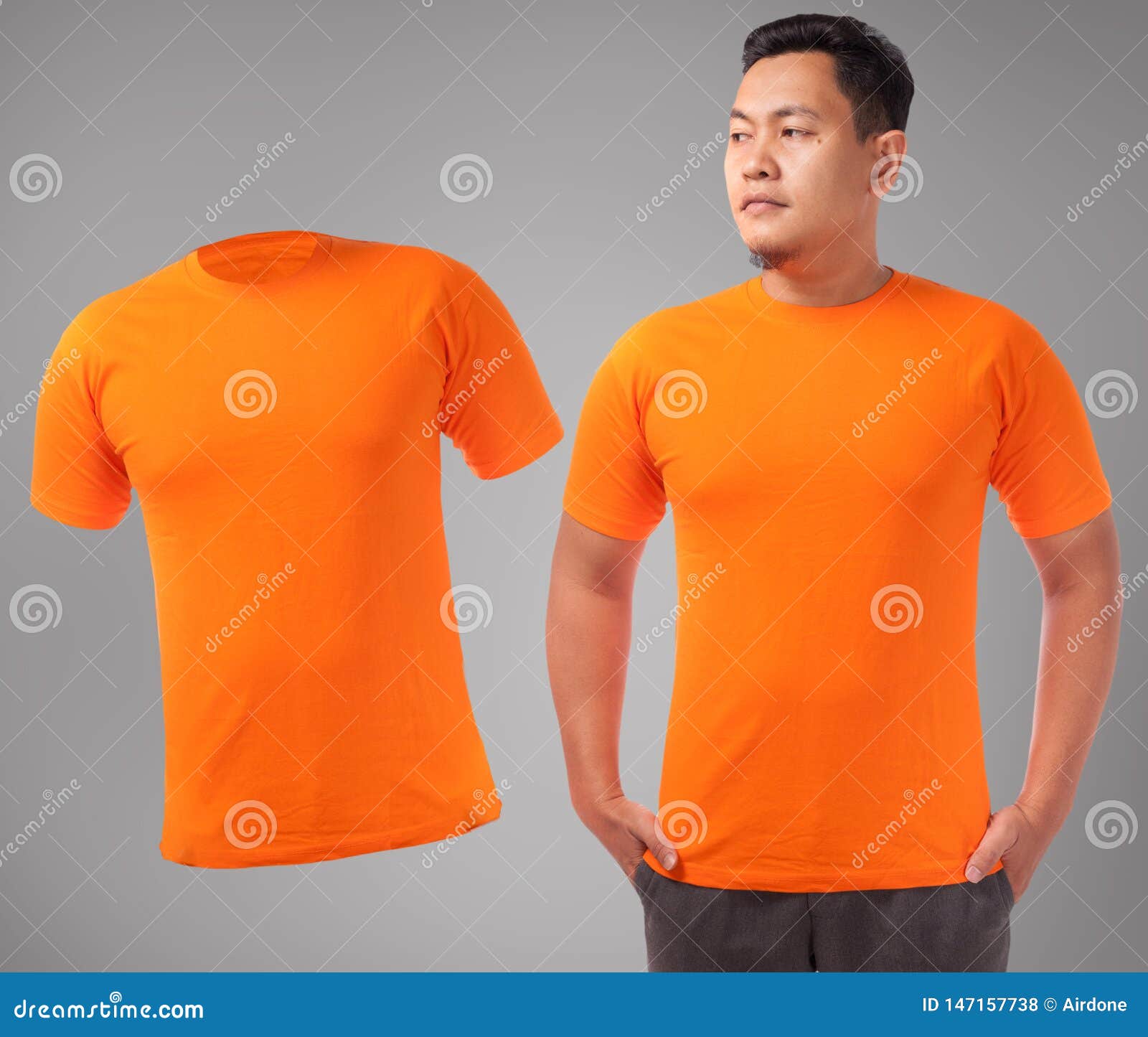 Orange shirt fashion