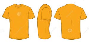 Orange Shirt Template Stock Illustration Illustration Of Orange 75708304
