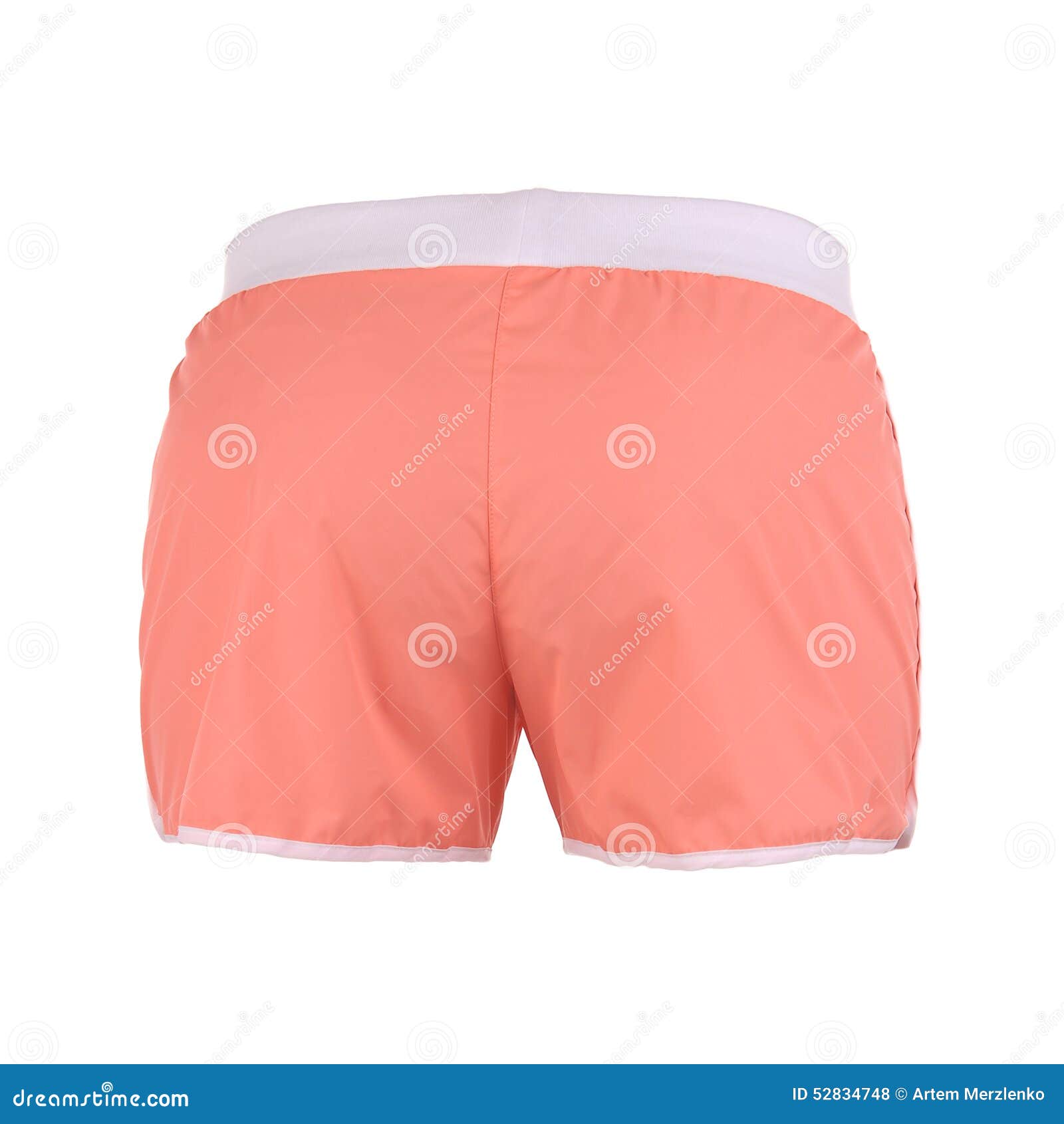 Orange Shorts on a White Background Stock Photo Image of shorts