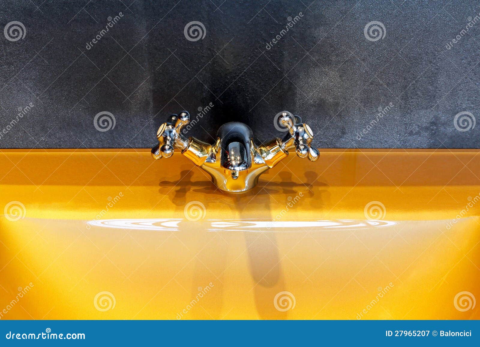 Orange sink stock image. Image of bathroom, contemporary 27965207