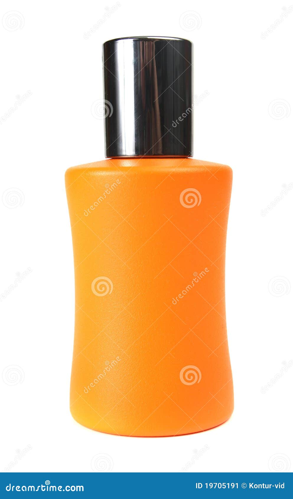 Orange Small Bottle with a Perfume Liquid Stock Image Image of