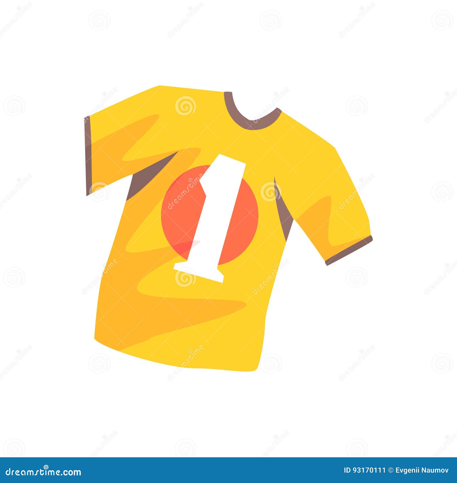 Download Orange Soccer Shirt Cartoon Vector Illustration Stock Vector - Illustration of number, cloth ...