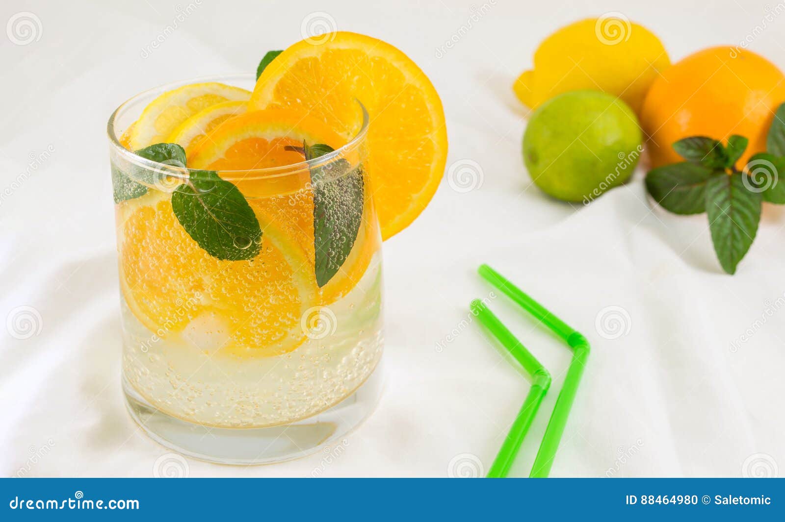 Orange and Sparkling Water Drink Stock Photo Image of water, liquid