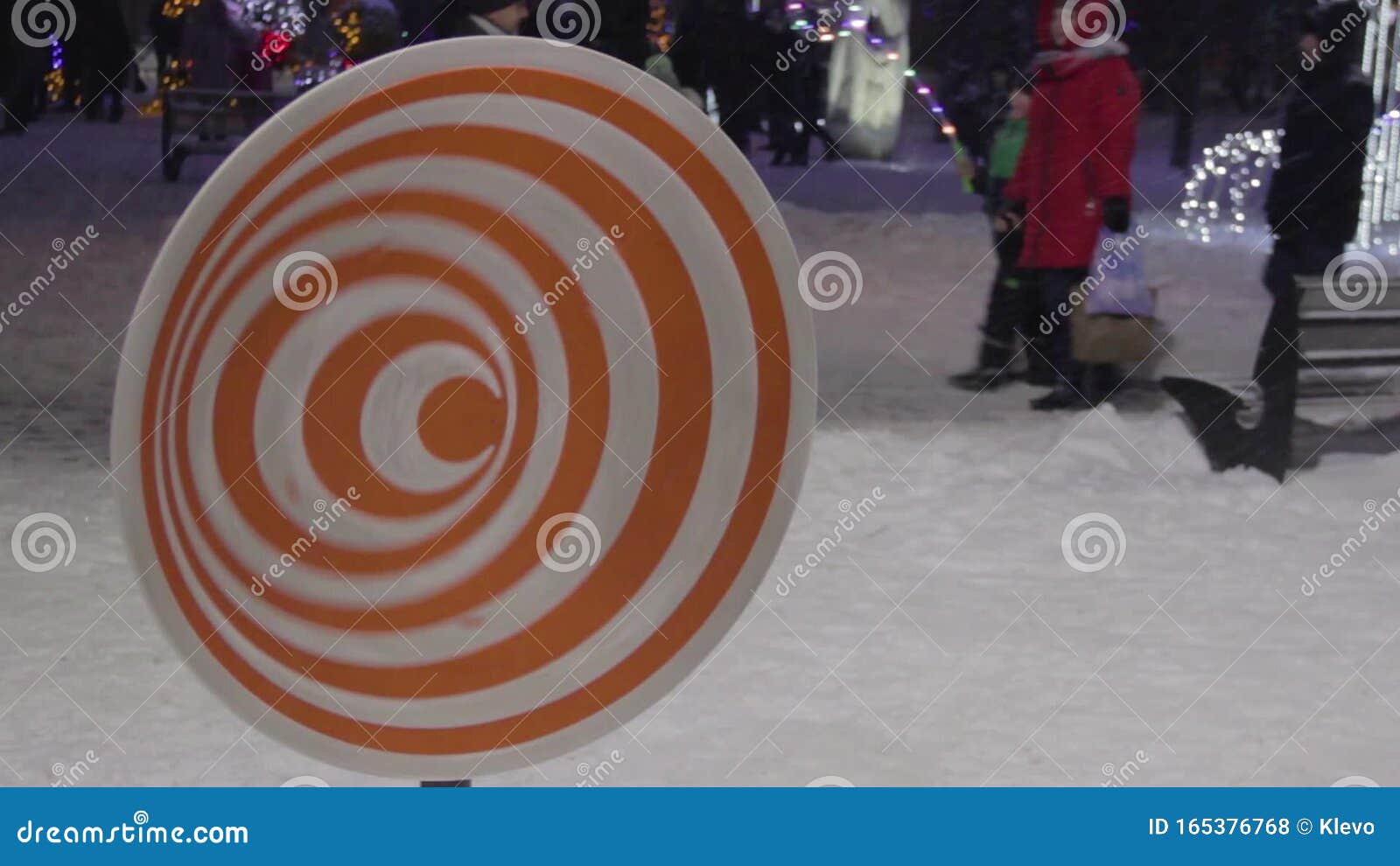 Orange Spinning Hypnotic Wheel Close Up. Hypnosis Spirals is a Way of Entering Trance or Using