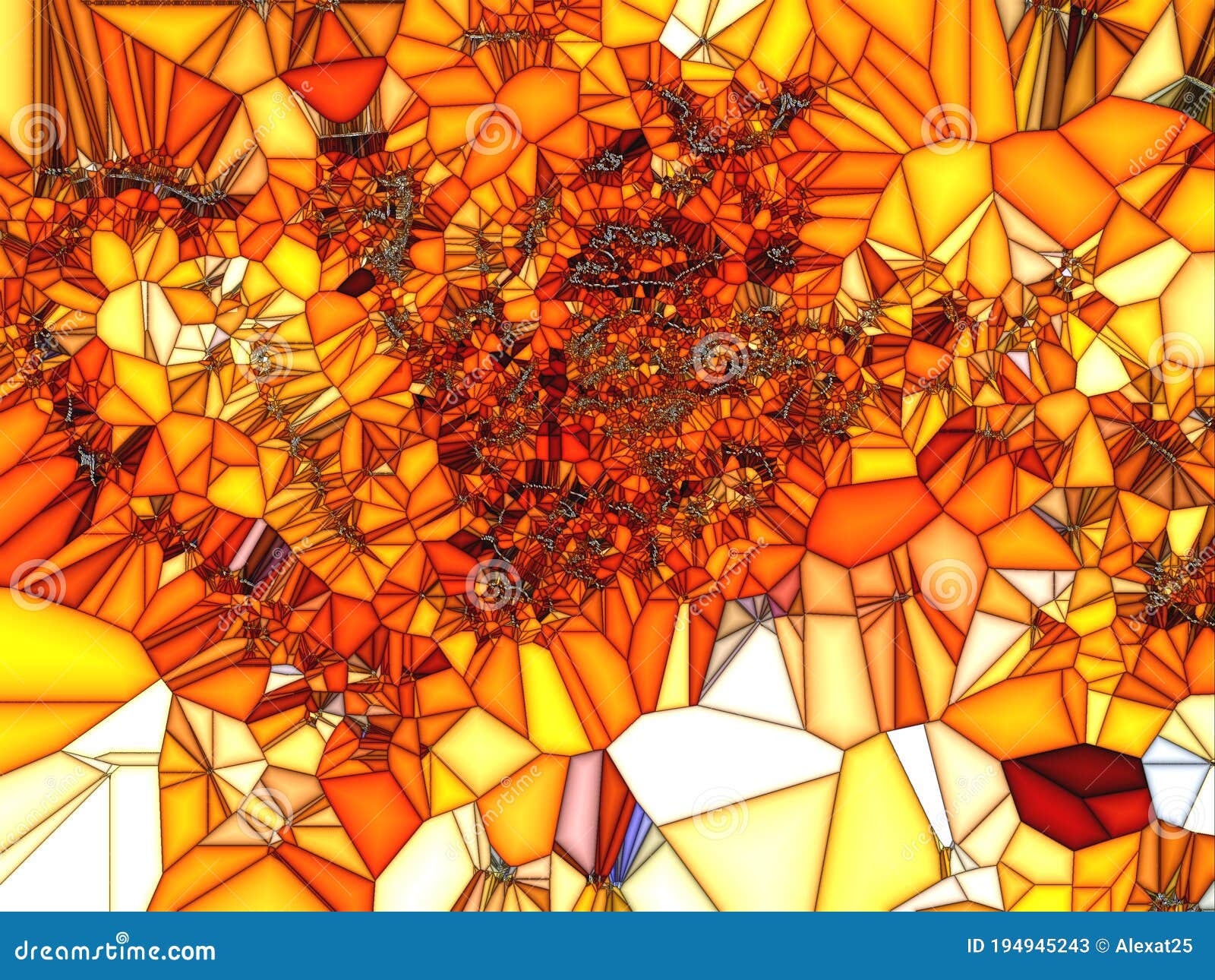 Orange Stained Glass Texture RoyaltyFree Stock Photography