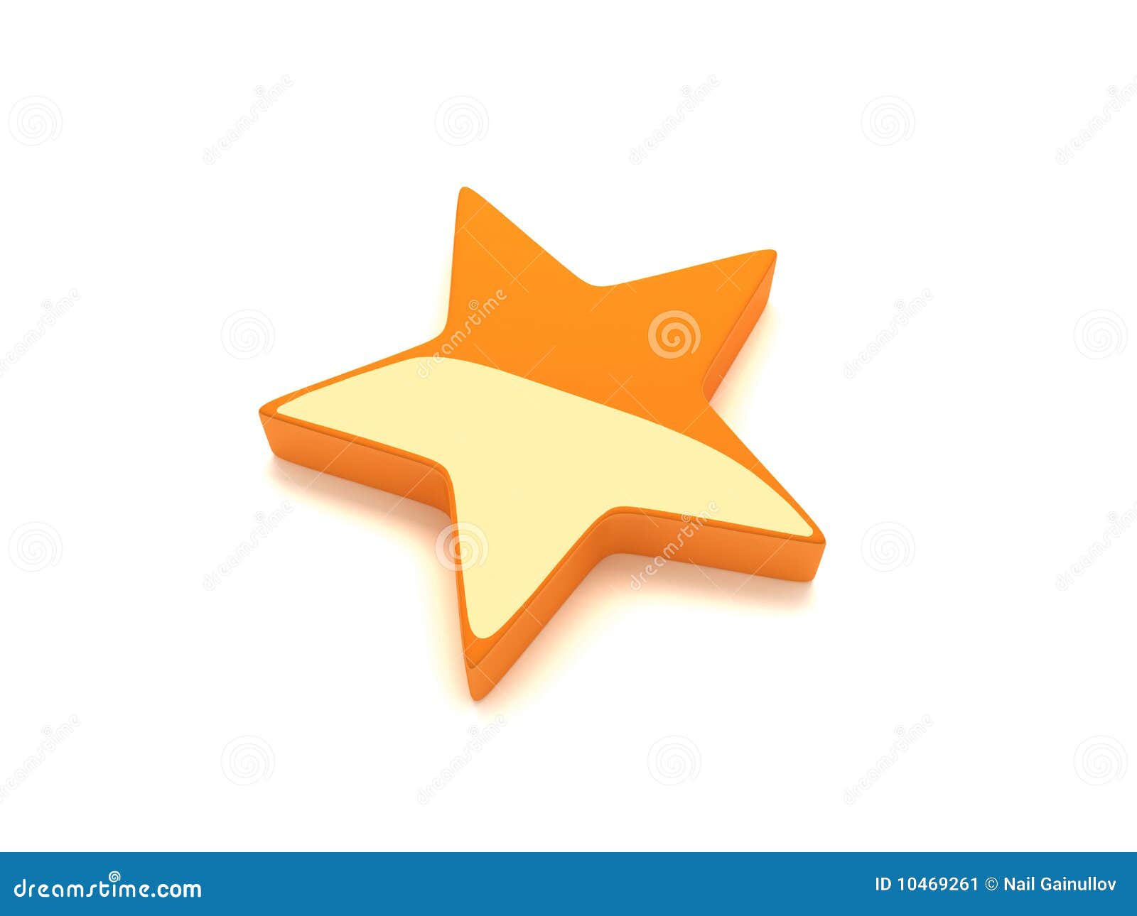 Orange star stock illustration. Illustration of award 10469261