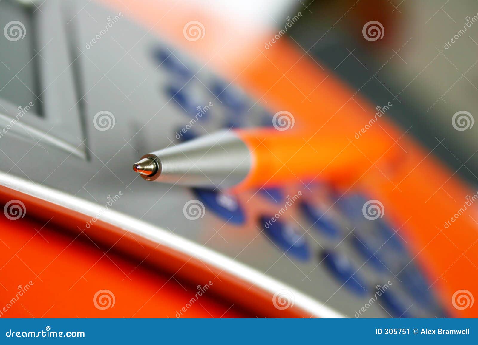 Orange Stationary stock image. Image of colorful, orange 305751