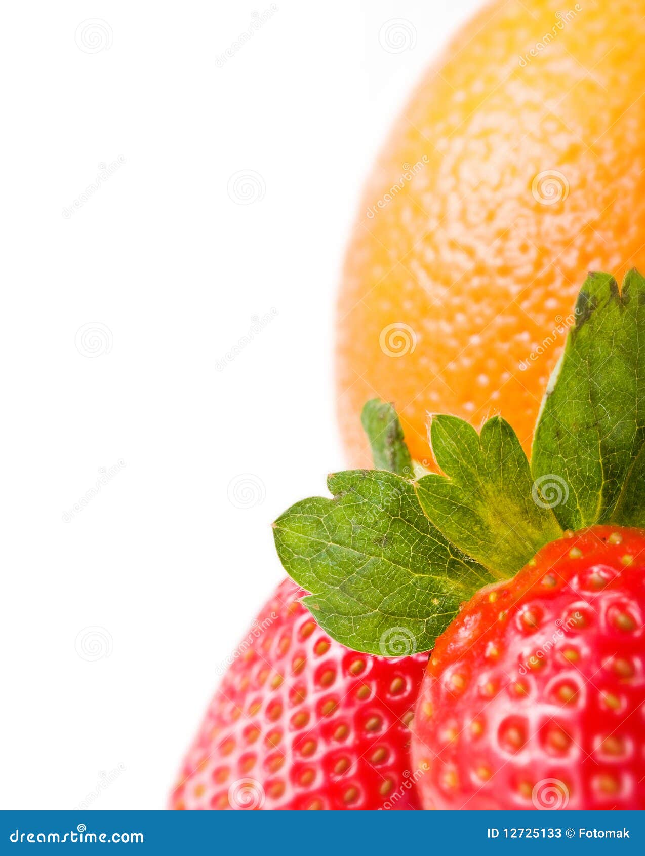 Orange and strawberries stock image. Image of fresh, healthy 12725133