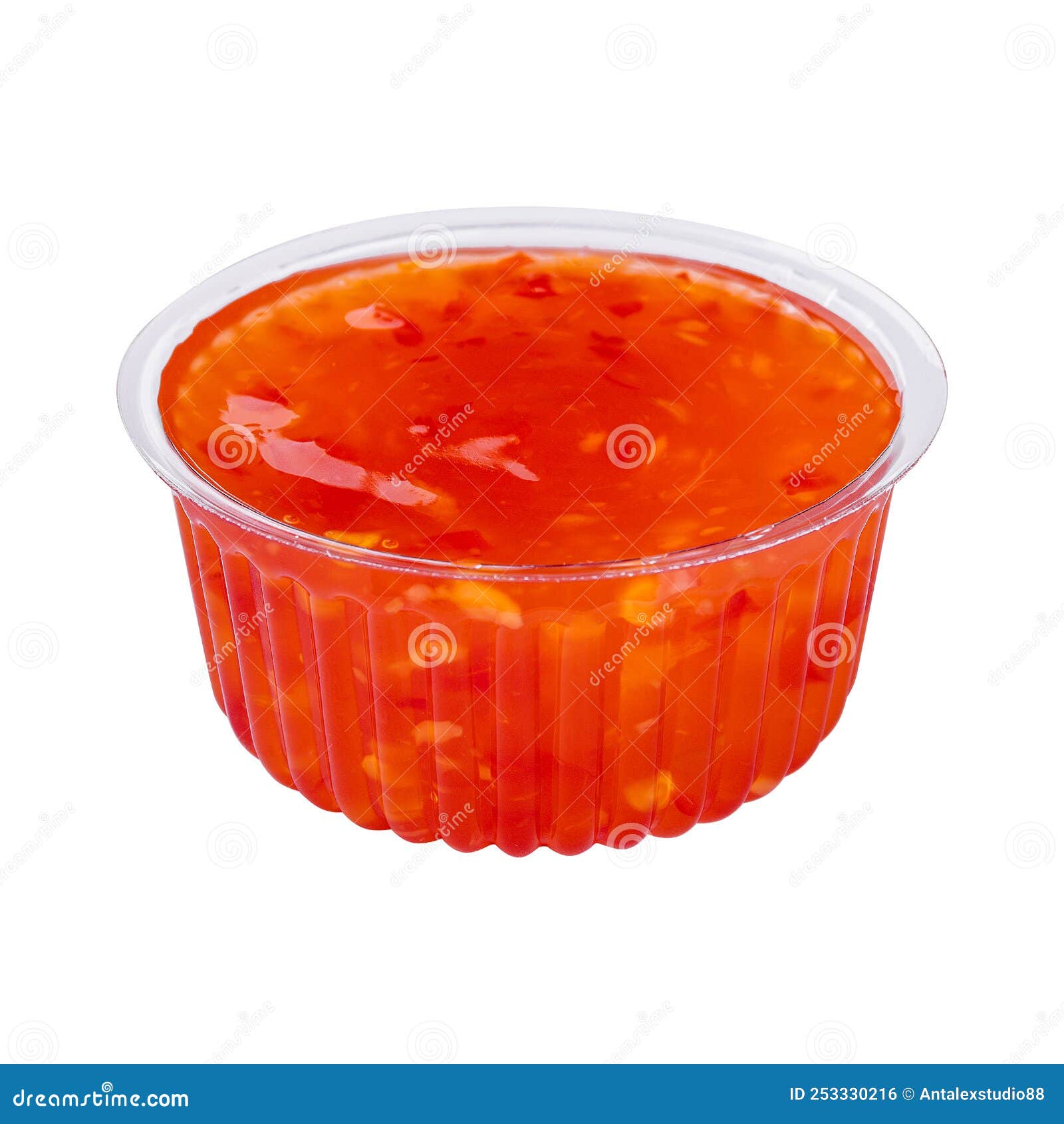 Orange Sweet and Sour Sauce Isolated on White Stock Photo Image of