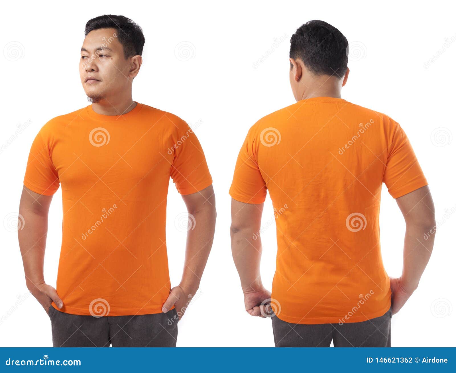 Orange Shirt Design Template Stock Photo - Image of color, design ...