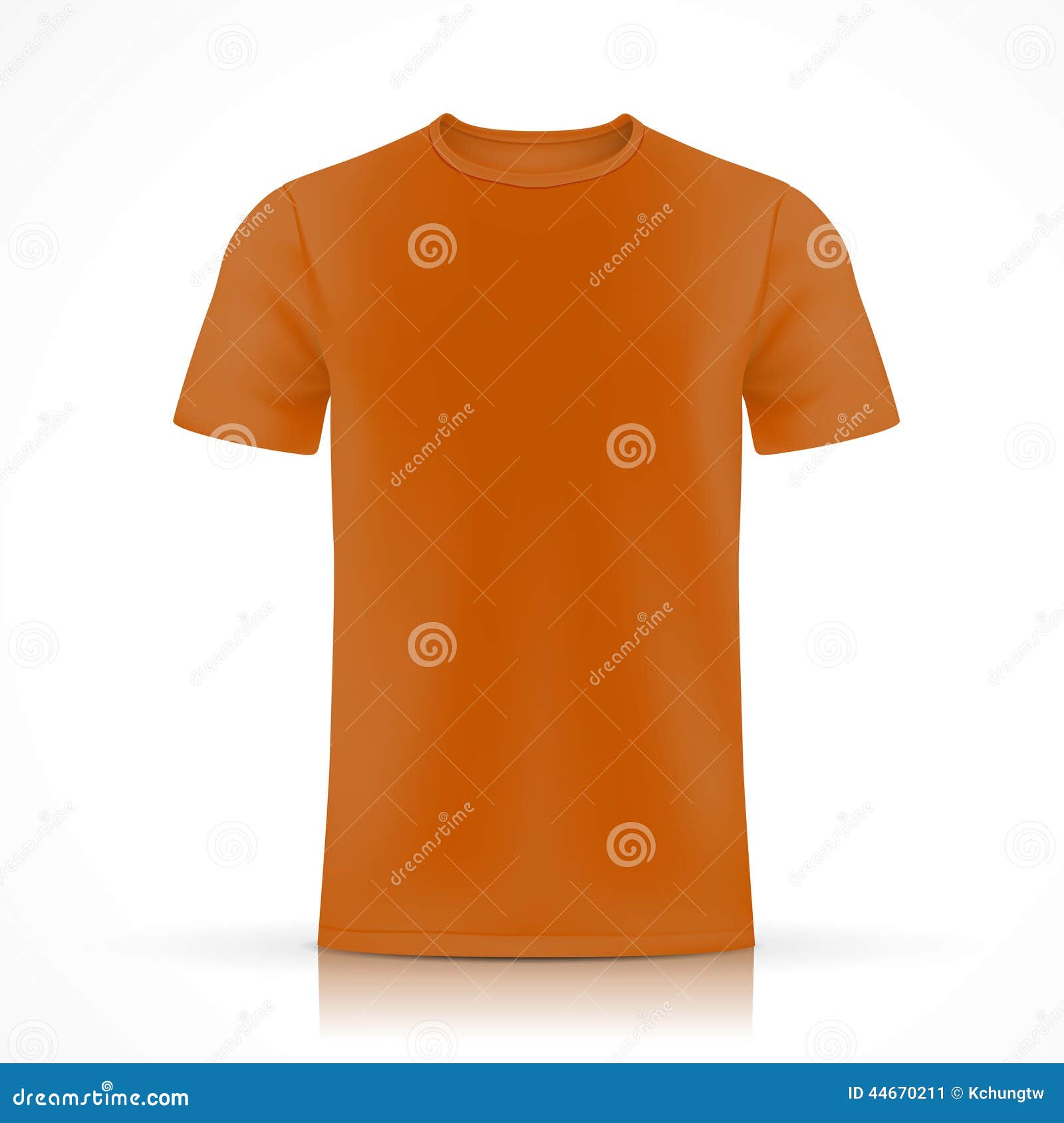 Orange T-shirt template stock vector. Illustration of mesh - 44670211