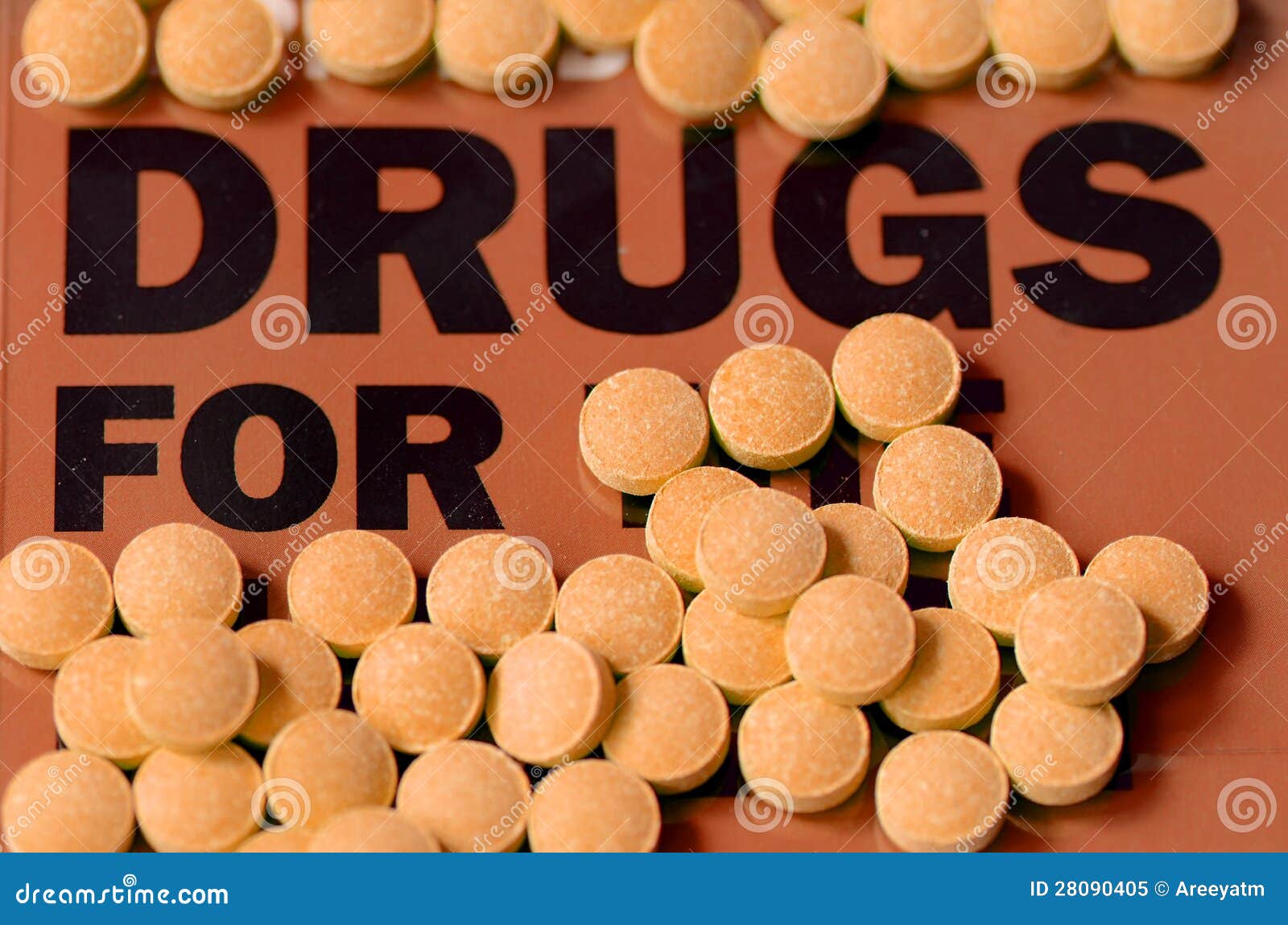 Orange tablets. stock image. Image of pharmacy, green 28090405