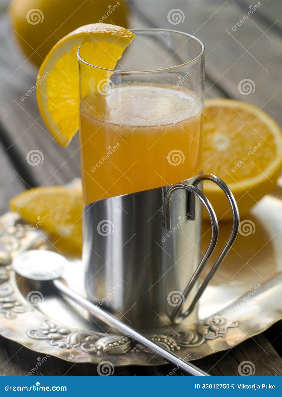 Orange tea stock photo. Image of portion, cool, cocktail 33012750