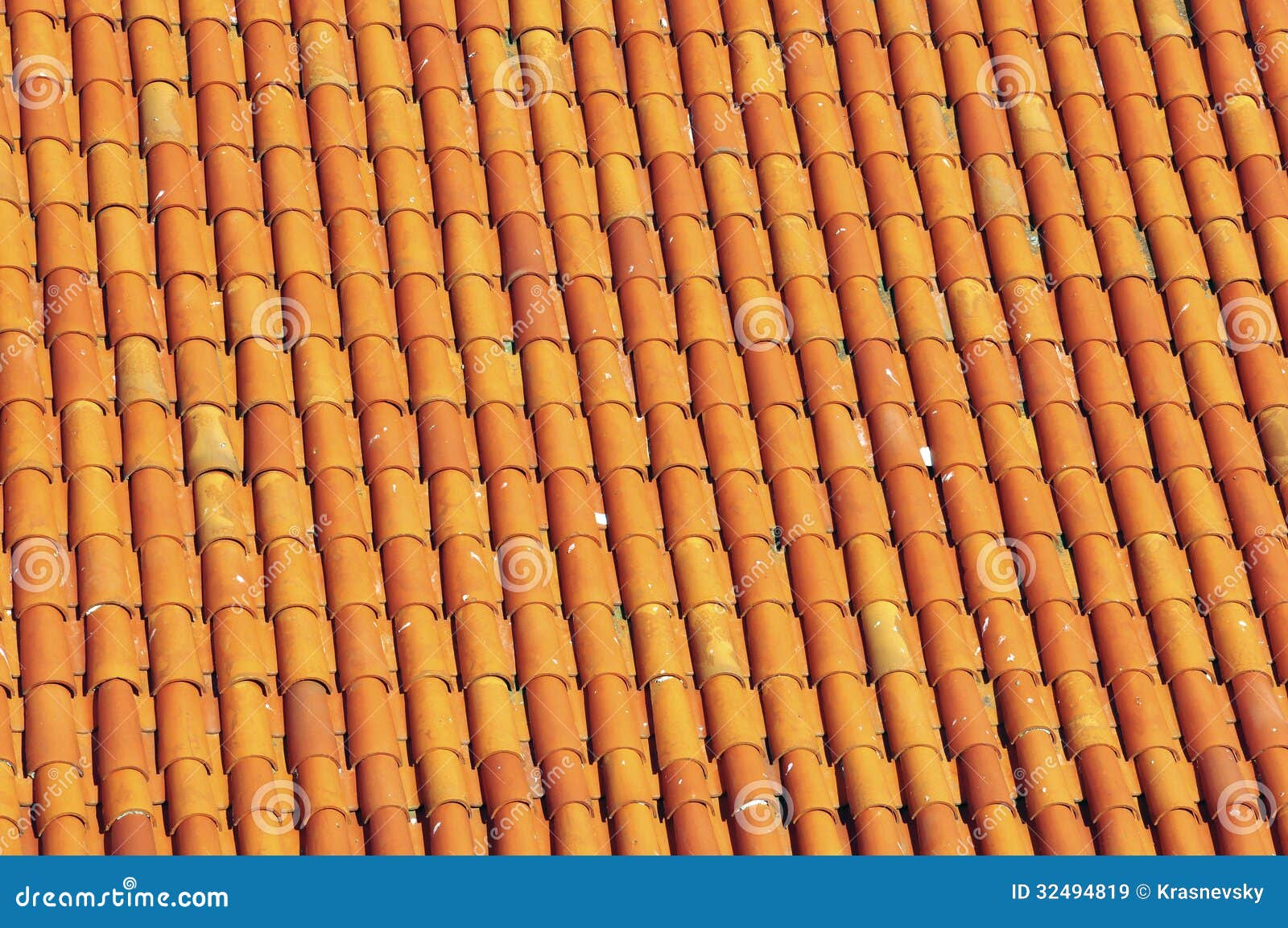 Orange tile roof pattern stock image. Image of city, home - 32494819
