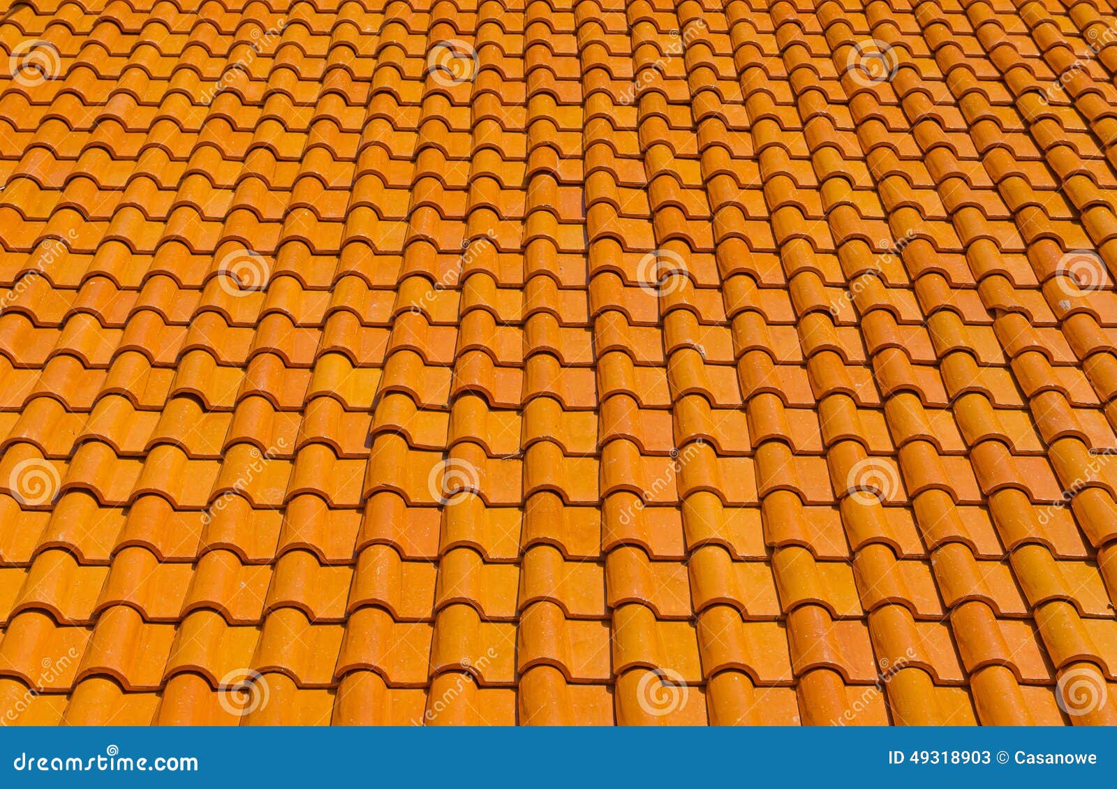 Orange Tiles Roof For Background Stock Photo - Image: 49318903